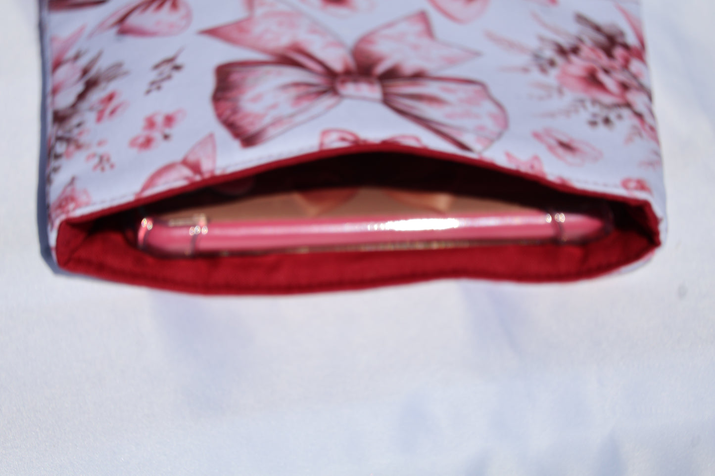 Blush Bows Kindle Sleeve.