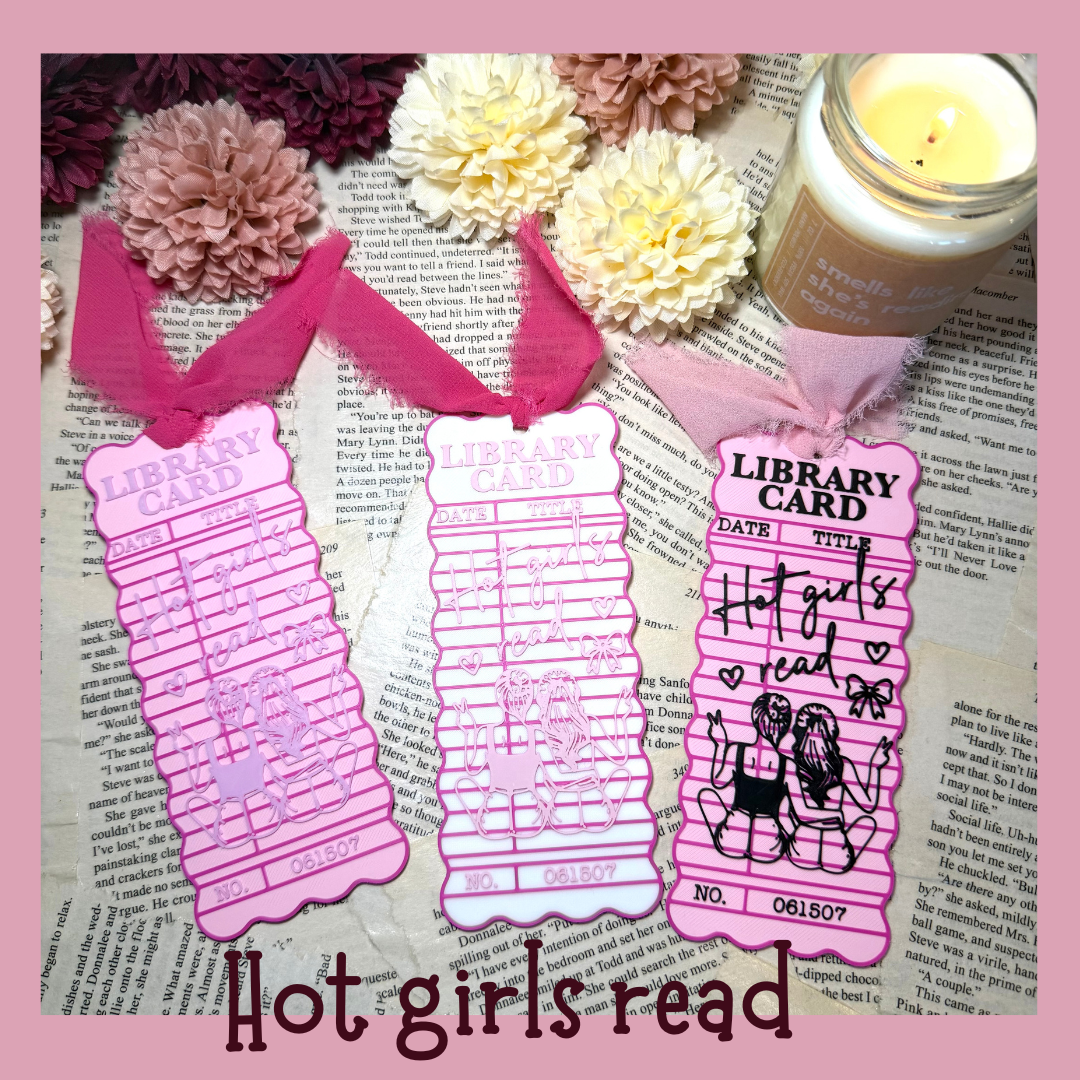Hot Girls Read Bookmark 💕📚