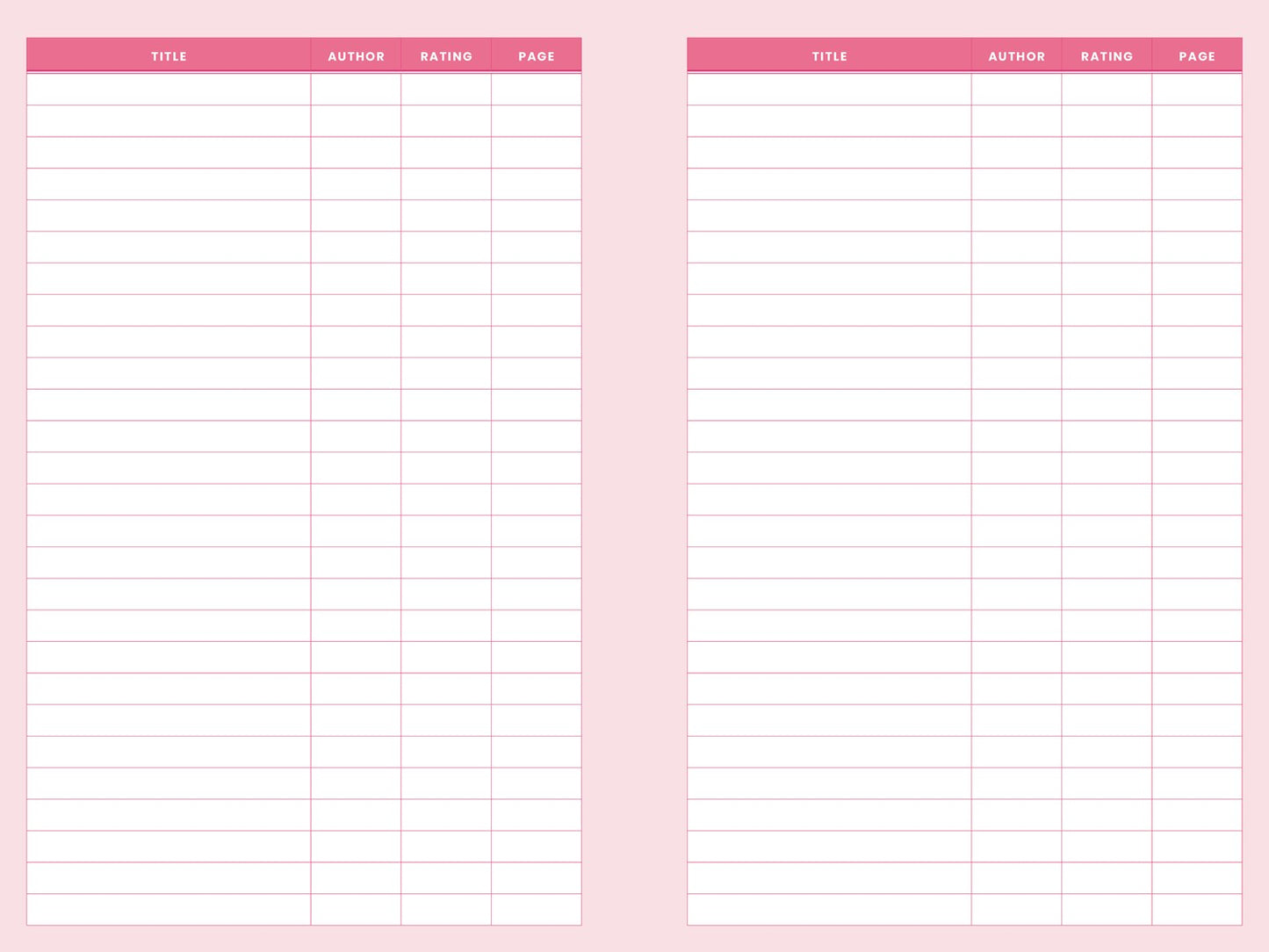 The Bloom Books Reading Journal: A Romance Reader's Companion